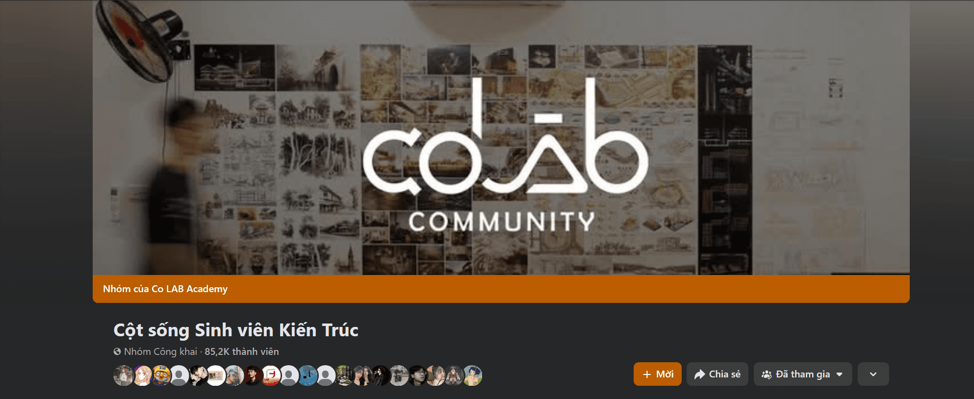FB Group Cột sống sinh viên kiến trúc